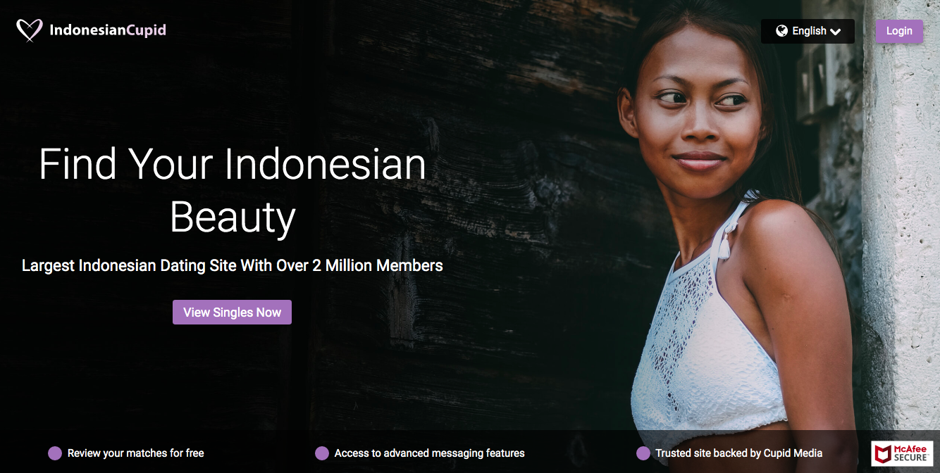 IndonesianCupid main page